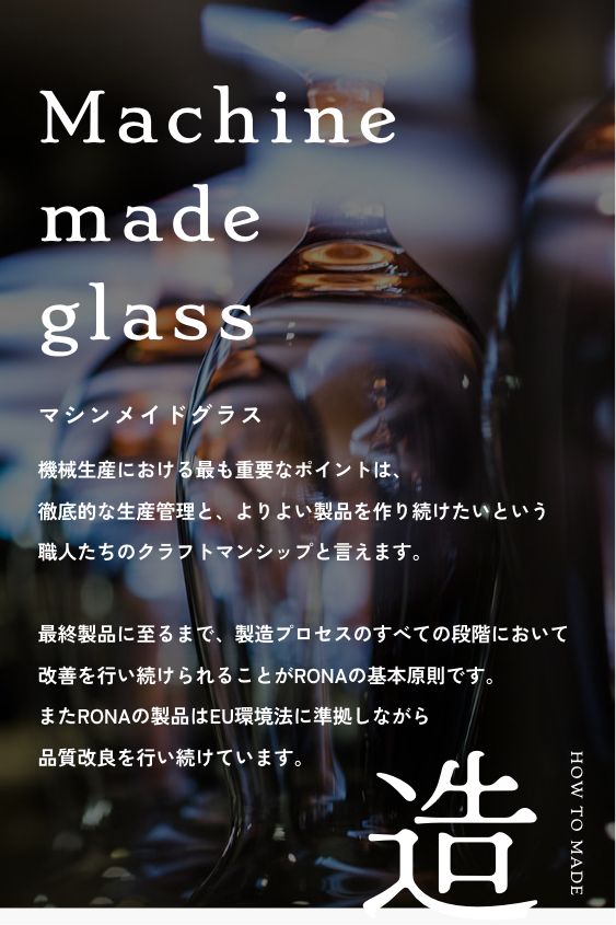 Machinemade glass
